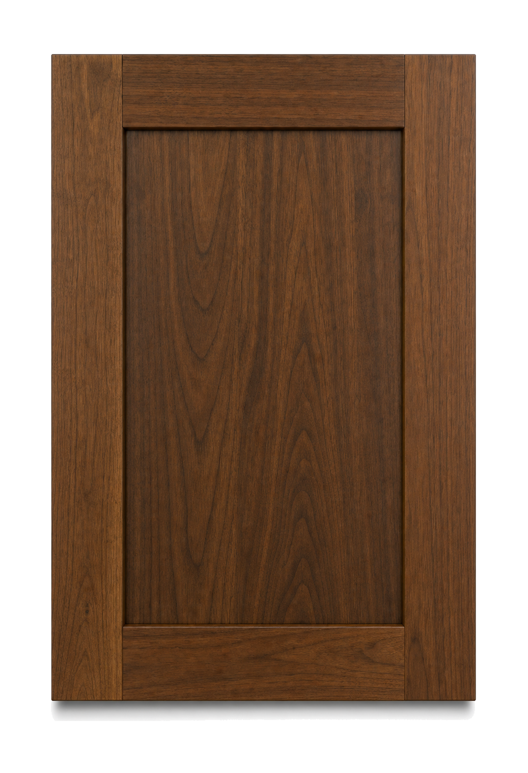 Devon — Walnut Shaker custom cabinet door in Antique Walnut