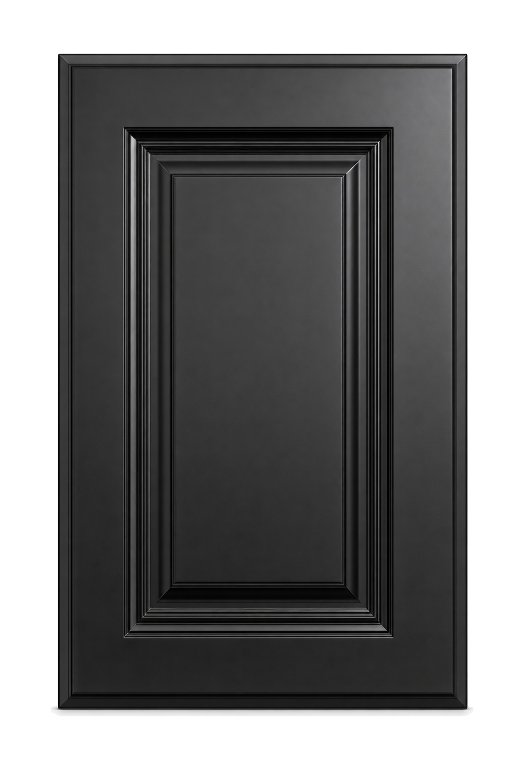 Palermo — Slim Shaker custom cabinet door in Black Magic