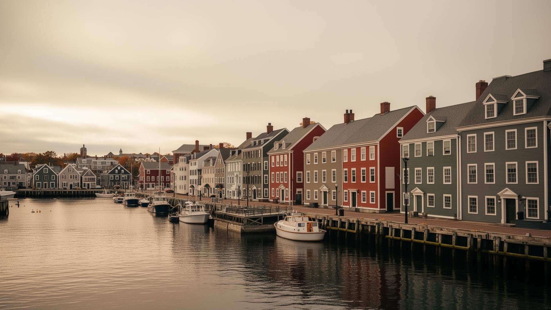 Halifax, Nova Scotia waterfront with historic Maritime architecture