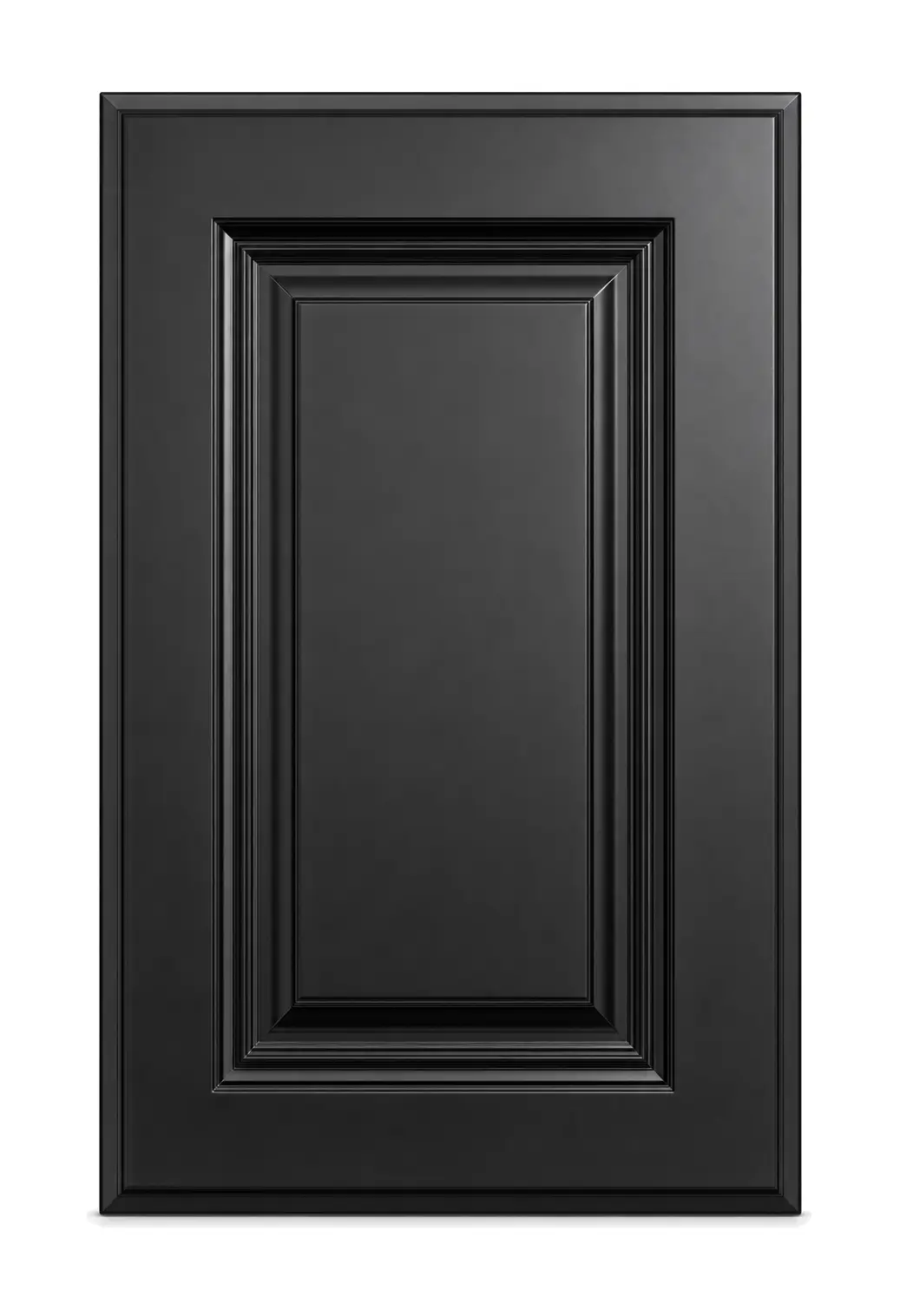 Palermo — Slim Shaker custom cabinet door in Black Magic