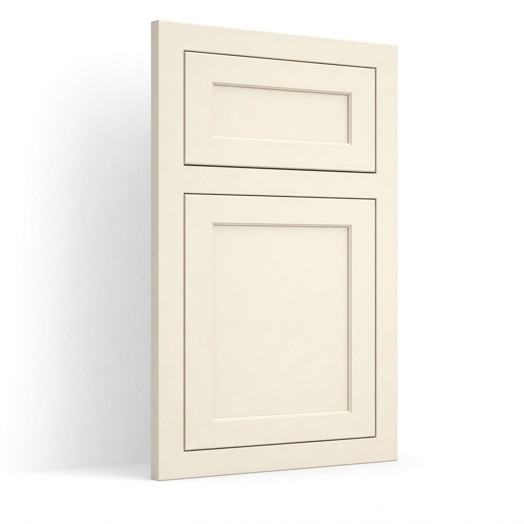 Tracadie — Inset Raised Panel custom cabinet door in School House White
